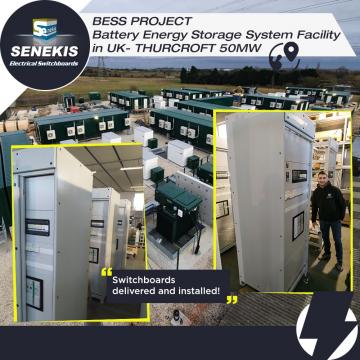 BESS Project for Battery Energy Storage System Facility in UK- THURCROFT 50MW